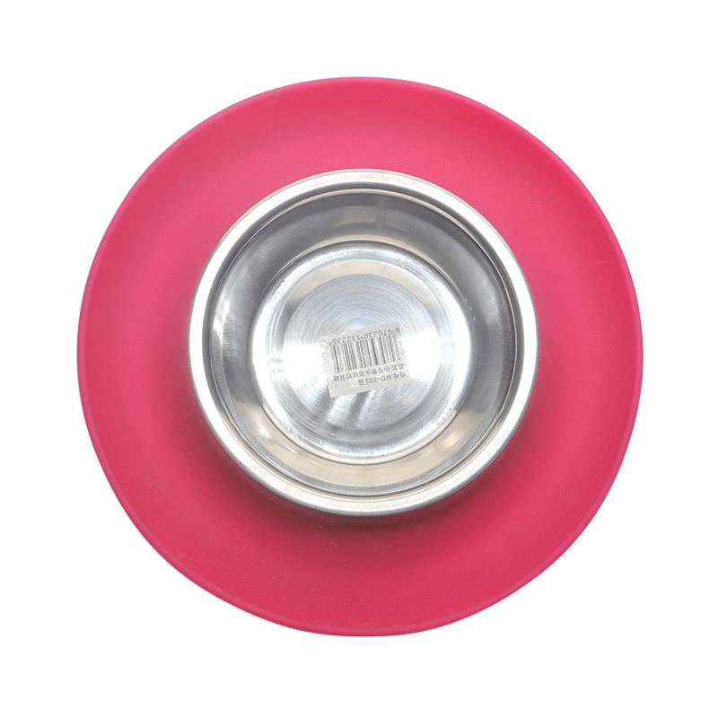 環(huán)保硅膠碗紅綠兩色，可供中小型寵物使用